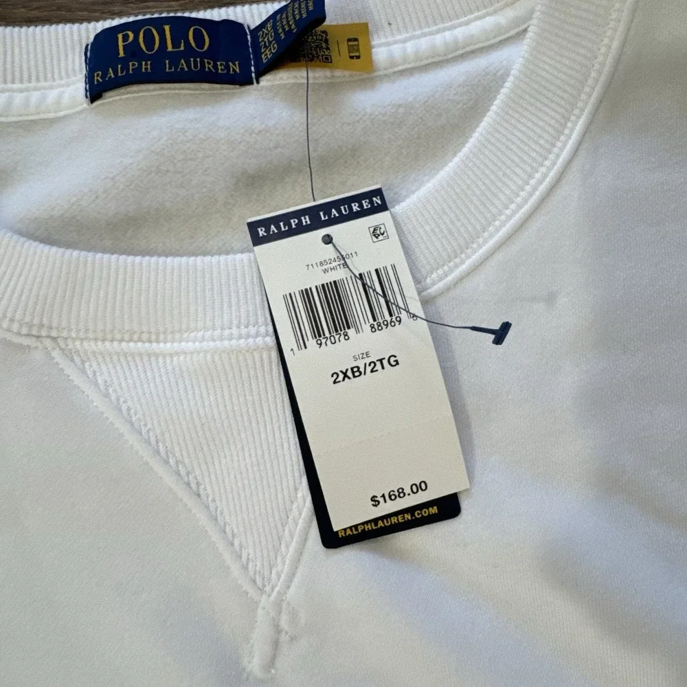 NWT Polo Ralph Lauren Christmas Bear Crewneck Pullover Sweatshirt‎ Sz 2XB